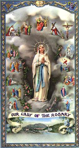 our lady of the rosary representation